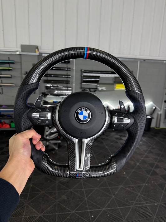 BMW F-Series Carbon Fibre Steering Wheel (COMPLETE WHEEL)