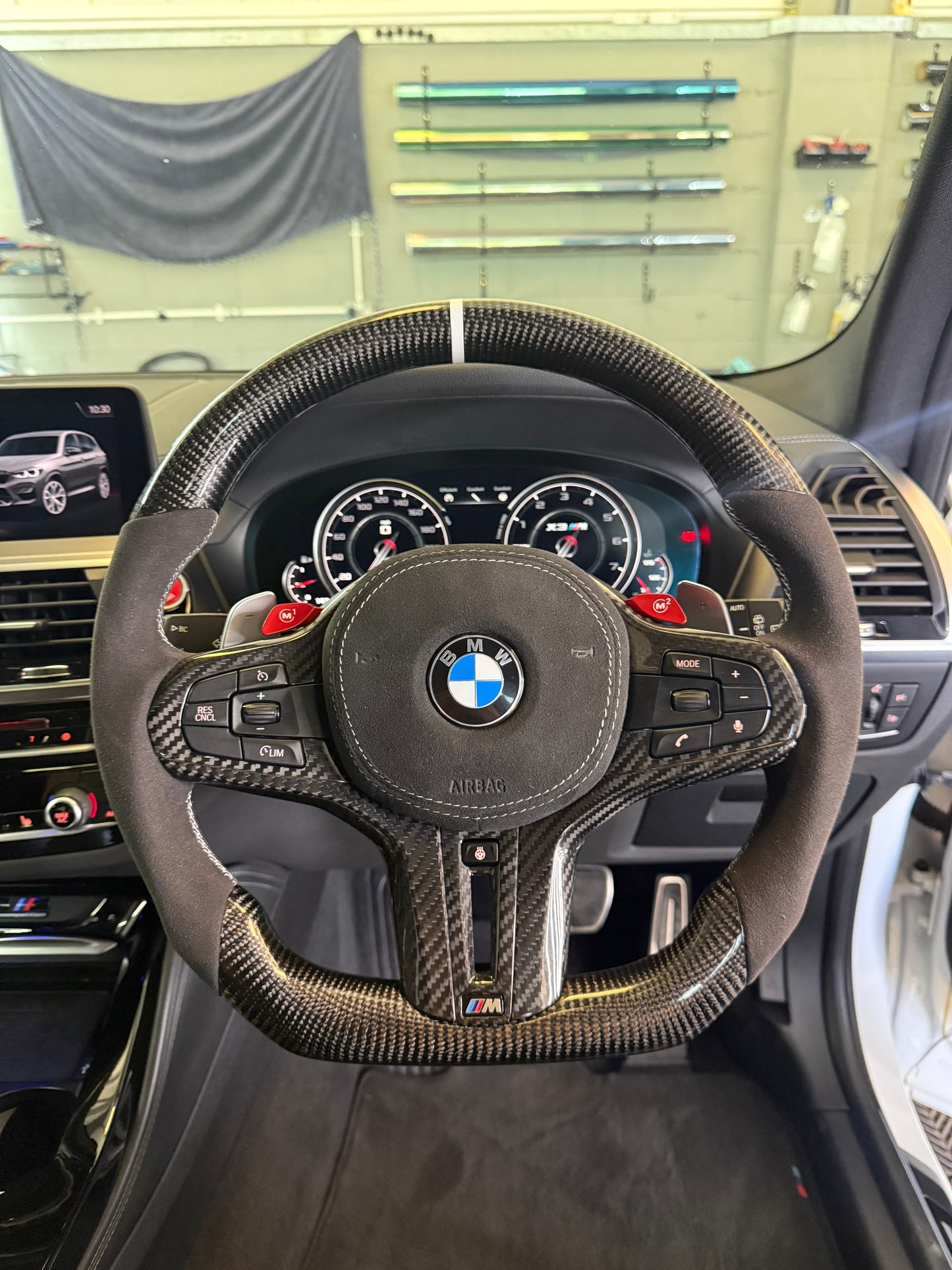 BMW G SERIES CARBON FIBRE STEERING WHEEL TRIM 3 4 Series Z4 M3 M4 G20 G22 G82