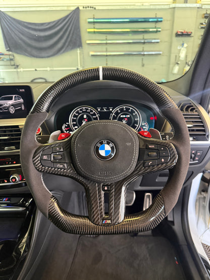 BMW G SERIES CARBON FIBRE STEERING WHEEL TRIM 3 4 Series Z4 M3 M4 G20 G22 G82