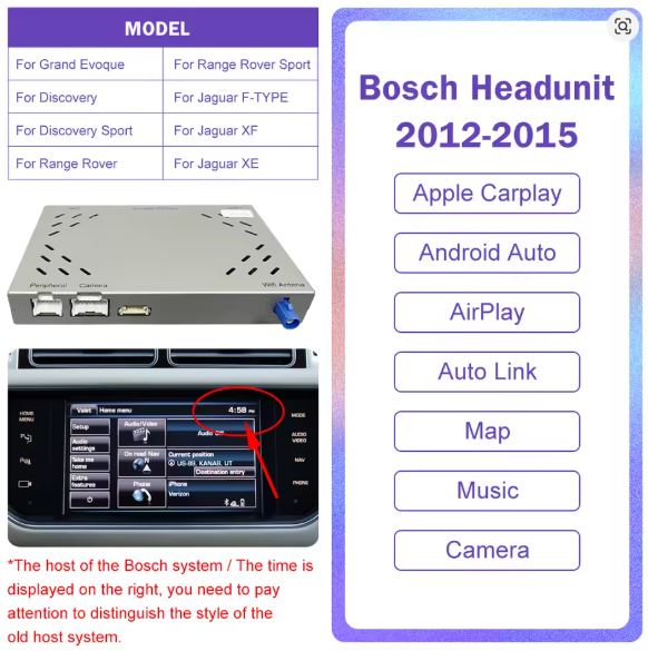 Wireless CarPlay & Android Auto Upgrade for Range Rover & Jaguar (2012–2018)