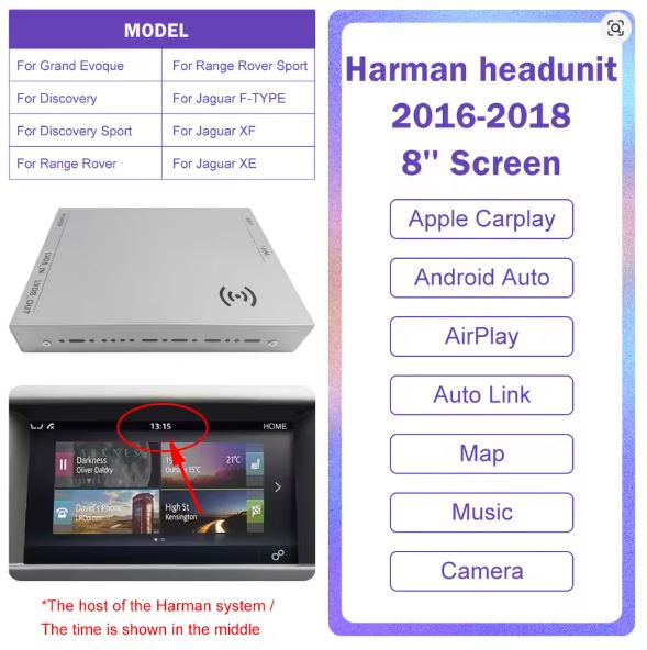Wireless CarPlay & Android Auto Upgrade for Range Rover & Jaguar (2012–2018)